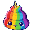 kafelek - kursory - Rainbow Poo