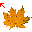 kafelek - kursory - jesienny liść