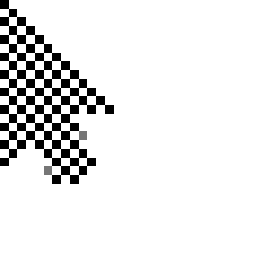cursor kursor kropkowany czarno bialy - zoom
