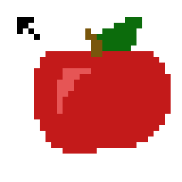cursor jablko - zoom