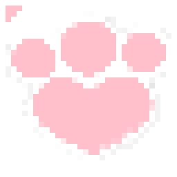 cursor heart paw - zoom