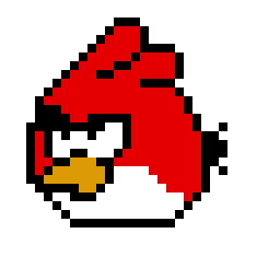 kursor angry birds red czerwony ptak 32x32 swietny kursor na bloga - powiększenie
