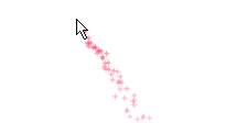 glitter trail cursor